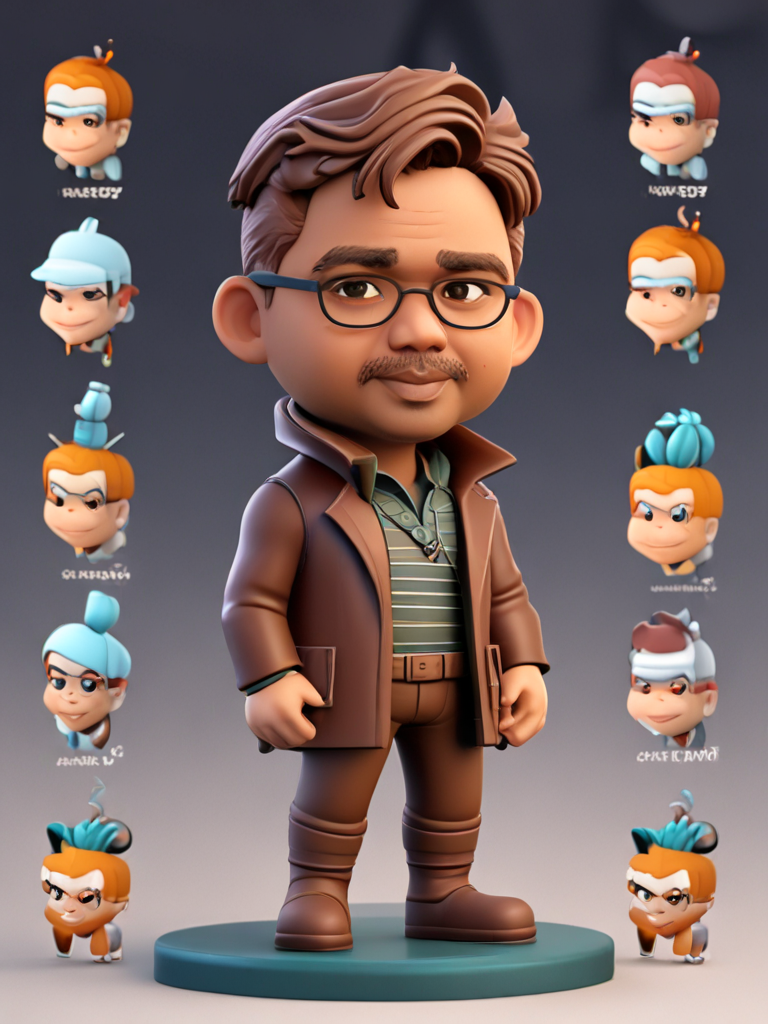 AI Headshot: Solo, popmart Blind Box Adorable 3D Character, {prompt}, solo, beautiful, detailed, 3D render, adorable character, 3D art