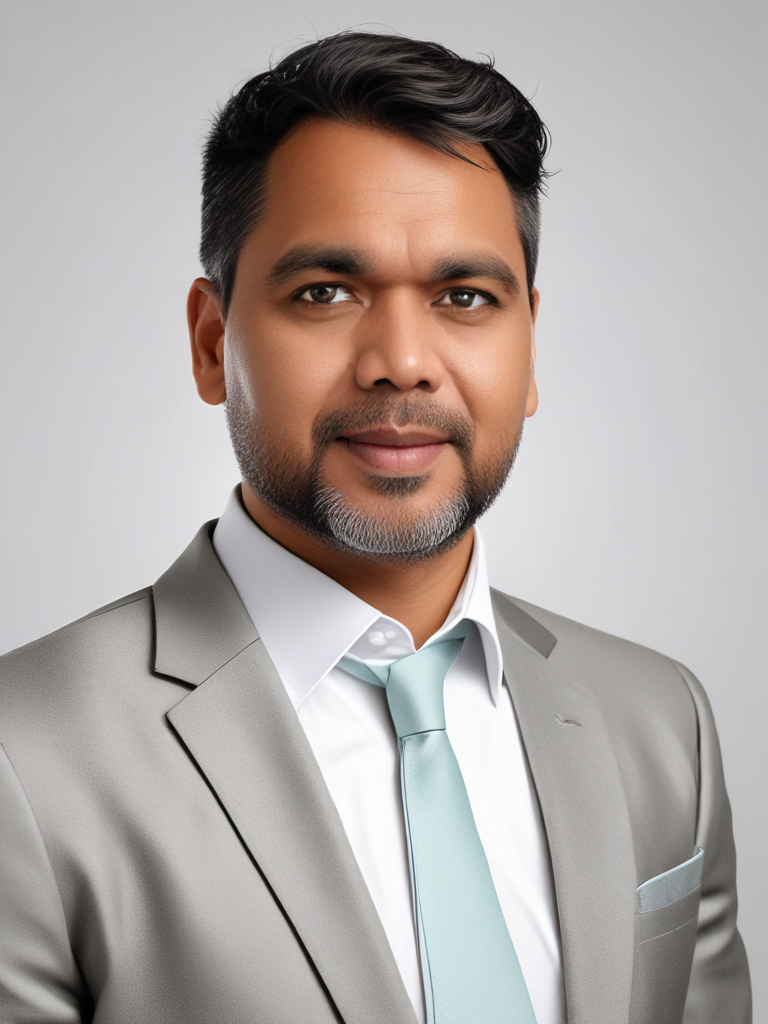 AI Headshot: business headshot of {prompt}, White background, in a suit, portrait photo,White background , Half-body digital photo , realistic, highly detailed, photorealistic, 8k, looking towards the camera